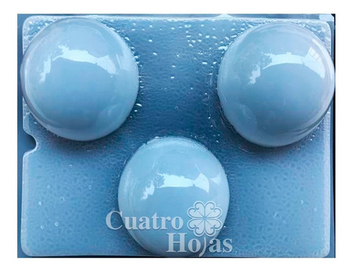 Molde Para Gelatinas 3 Esferas Color Blanco