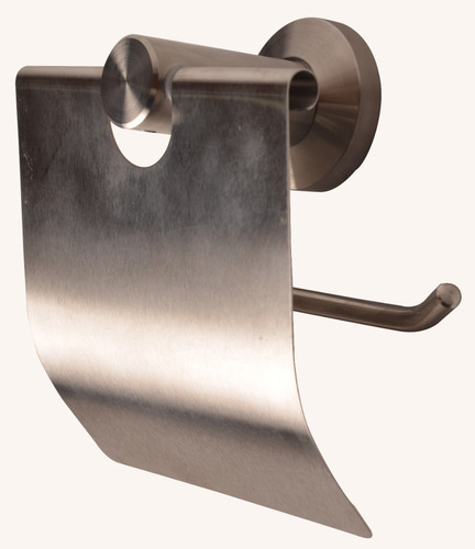 Porta Rollo Con Cubrerollo Inox 304 Acabado Satinado Baño