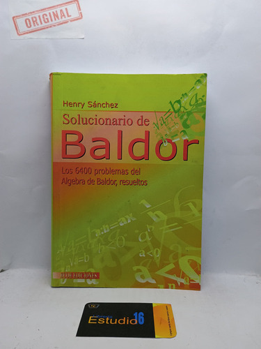 Solucionario De Baldor