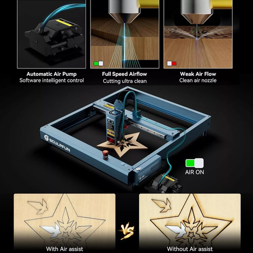 Sculpfun Sf-a9 Cortador Láser Y Grabador 40 W Para Metal