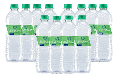 12 Und Água Mineral Levíssima Garrafa 510ml Ph Alcalino