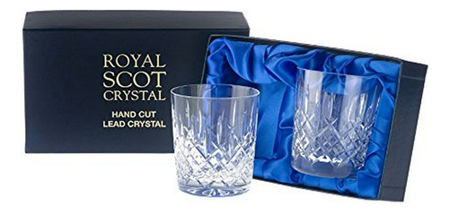 Royal Scot Crystal London Crystal Vasos De Whisky De 7 Oz, J