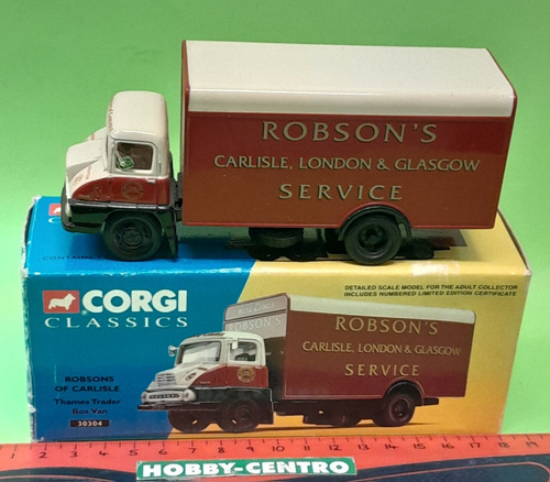 Corgi 1/50 Camión Ford Thames Trader Box Van Robson´s 