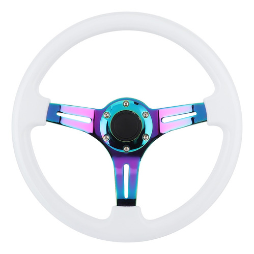 Volante De 350 Mm, 14 Pulgadas Y 6 Hoyos Racing Colorful Spo