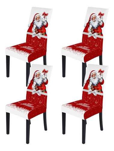 Juego De 4 Fundas De Silla De Navidad Para Comedor, Árbol