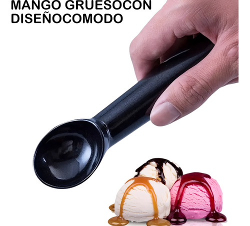 5 Pack De Cuchara Para Helado Acero Inoxidable Antiadherente