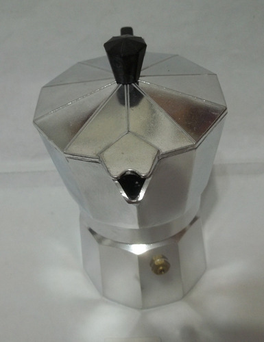 Imagen 2 de 5 de Cafetera Greca Expreso 3 Tazas Aluminio Hogar Cocina
