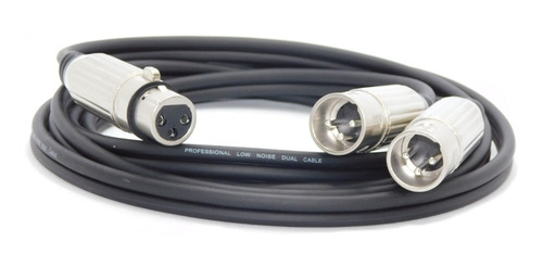 Imagen 3 de 3 de 4 Cables Canon Xlr Hembra A Dos Machos Balanceado 40 Cm Hamc