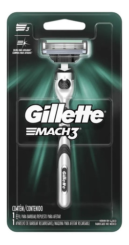 Maquina Para Afeitar Gillette Mach3 + 1 Repuesto