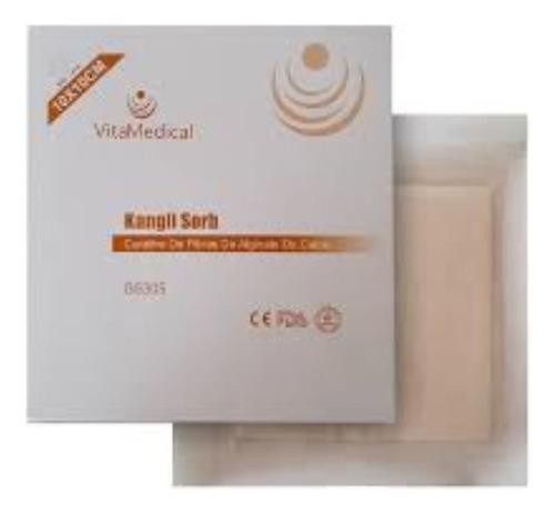 Curativo De Alginato De Cálcio Kangli Sorb Vitamedical 10x10