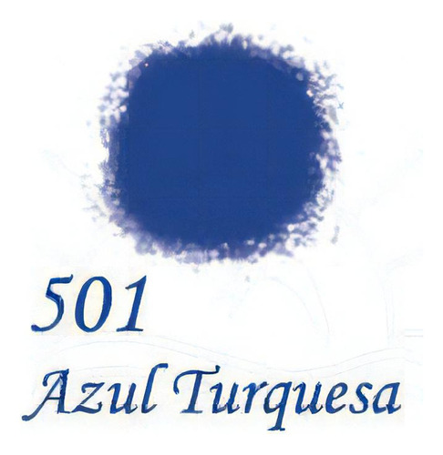 Tinta Nankin Acrilex 519, 20 ml, color blanco 501, azul turquesa