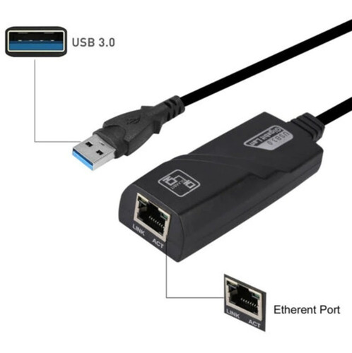 Adaptador De Red Usb 3.0 A Gigabit/ethernet/rj45 Tda Lince