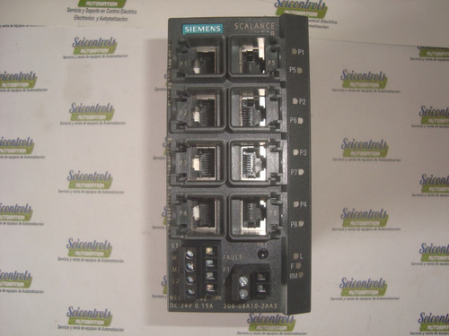 Siemens 6gk5208 0ba10 2aa3 Ethernet Switch Scalance X208 (Usado)