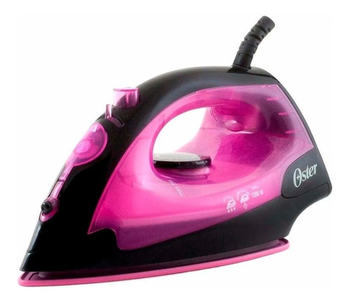 Plancha a vapor Oster GCSTBS4801P color rosa con suela antiadherente 120V