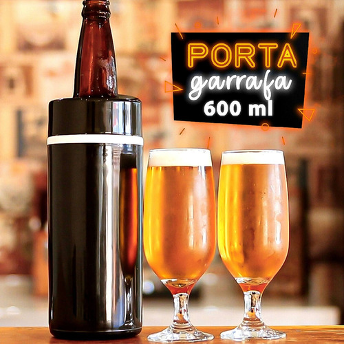 Camisinha Cerveja 600ml Térmico - Kit Atacado 48 Unidades Cor Branco/preto