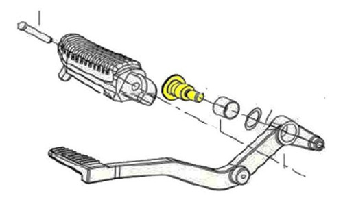 Bulon Pedal Freno Trasero Benelli Tnt 25 Original Cycles