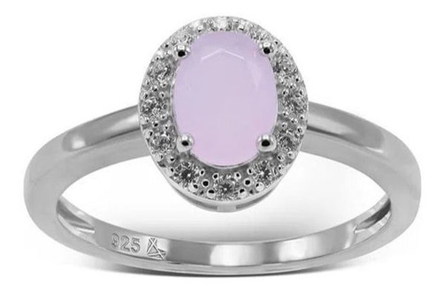 Anillo Carmin Plata 925 Rosa Con Zirconias Ca76114aplrb