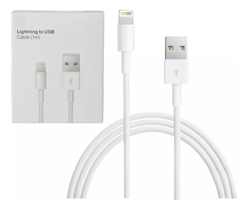 A1480 Cable De Alimentación Usb Para Iphone 5 6 7 8 X 11 12 13 14 15 Blanco