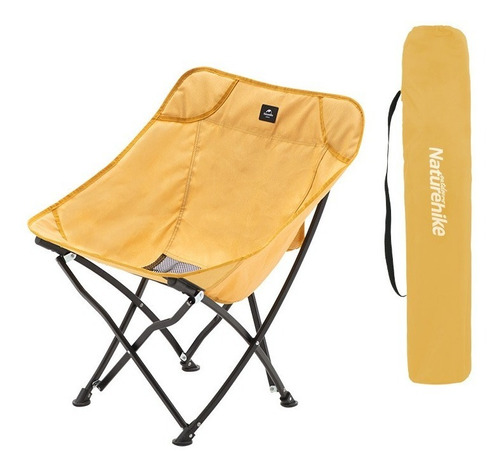 Silla Plegable Camping Jardin Ultraligera Luna Naturehike Color Amarillo