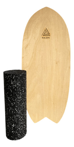 Balance Board Tabla De Equilibrio + Rodillo Macizo De Caucho Madera