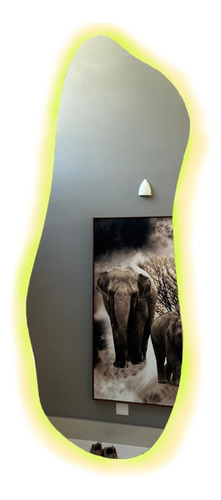 Espelho Led Maquiagem Copo Inteiro 140x50 Lapidado Moderno