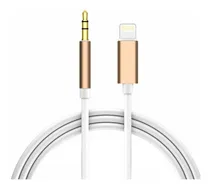 Comprar Cable Audio Auxiliar P\u002F iPhone Miniplug Macho 3.5mm Stereo Color Blanco