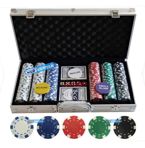 Poker 300 Fichas 11.5 Maletín - Importado 500-200