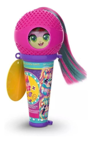 Muñeca Hamstars Micrófono Popstar Pelo Verde Hamster 