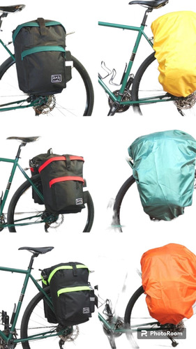 Combo: Alforja Para Bicicleta Lacar + Cobertor Ruca Outdoors
