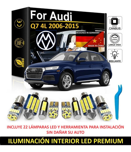 Kit Iluminación Interior Premium Led Audi Q7 2006 - 2015