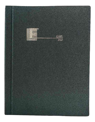 Libro 2g1 Rayado 1/4 Gris De Forma Francesa 17x22cm De 48hjs