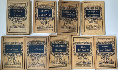 8 Libros Colección Armand Colin -1947 Tapa Blanda    H5