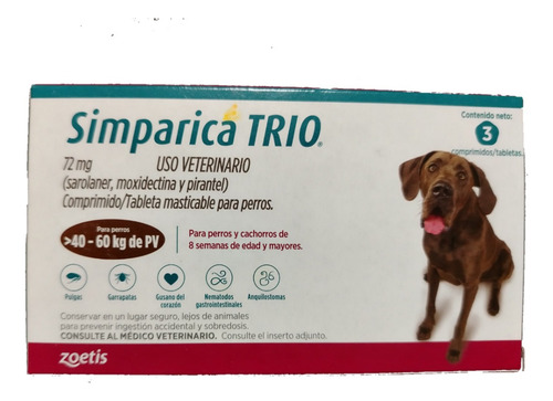 Masticable Perros Zoe Trio Cafe 3 Tab 40-60kg