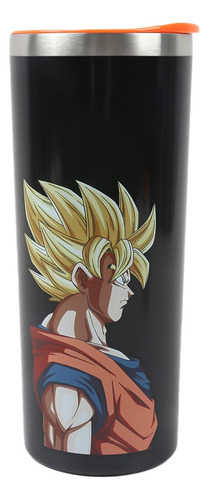 Termo Metálico Dragon Ball Z Geek Industry 591 Ml Color Saiyajin