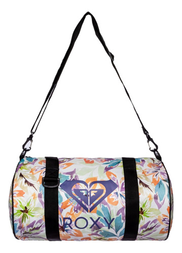 Bolso Roxy Lifestyle Mujer Calm Sea Blanco Negro Cli Floreado