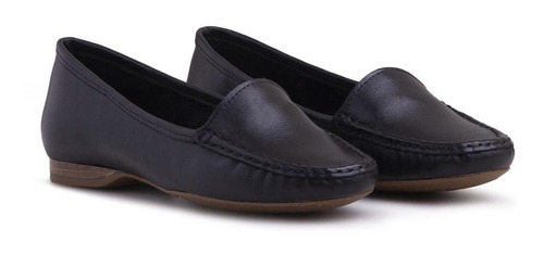 Mocassim Dockside Feminino Couro Liso Conforto Casual