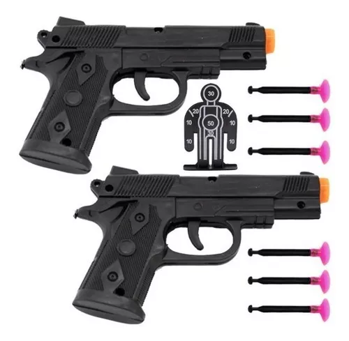 Pistola Lança Atira Dardos Similar Nerf Balas Espuma Barato