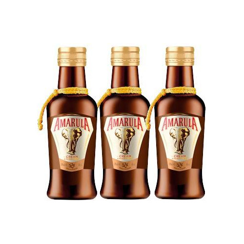 Kit 3 Miniatura Mini Licor Amarula 50ml