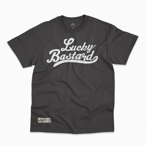 Playera - Logo Lucky Bastard Negra Streetwear