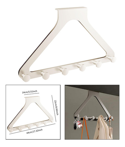 Perchero Triangular Con Gancho Para Colgar Sobre La Puerta,