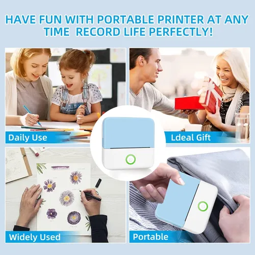 Prinhsji Sticker Printer, Mini Impresora Térmica, Fabricante
