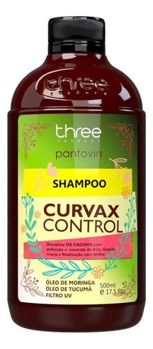 Pantovin Shampoo Disciplinador Cachos Curvax Control 500ml