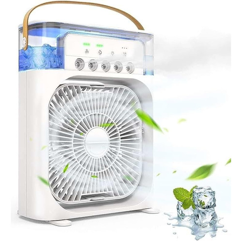 Fan Mini Ar Condicionado Climatizador De Ar Frio Portátil Usb Cor Branco