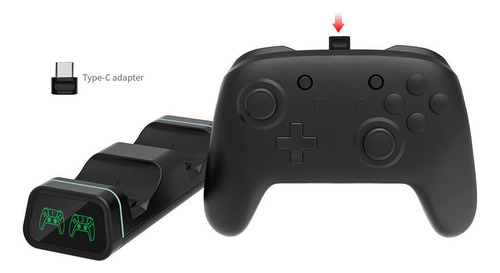 Dock Base Carga Para Dos Joysticks Compatible Con Playstatio Negro