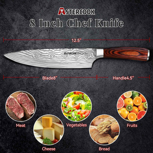 Cuchillo De Cocina Profesional Para Carne Acero Inoxidable