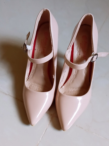 Zapatos De Tacon Color Nude Talla 38