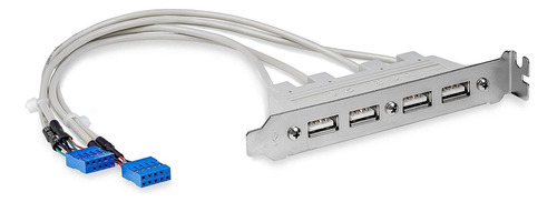   Adaptador De 4 Puertos Usb A Hembra Ranura Placa - Panel U