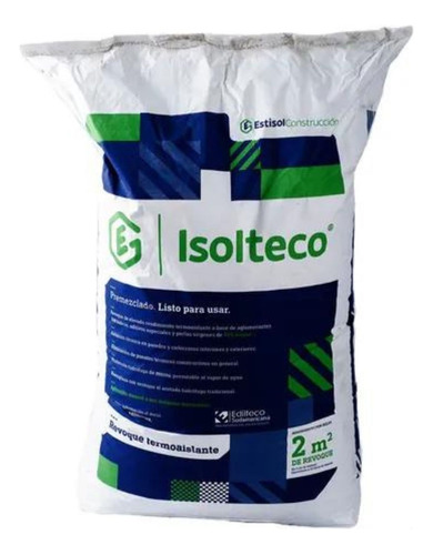 Revoque Termoaislante Exterior Isolteco Listo Para Usar 60l