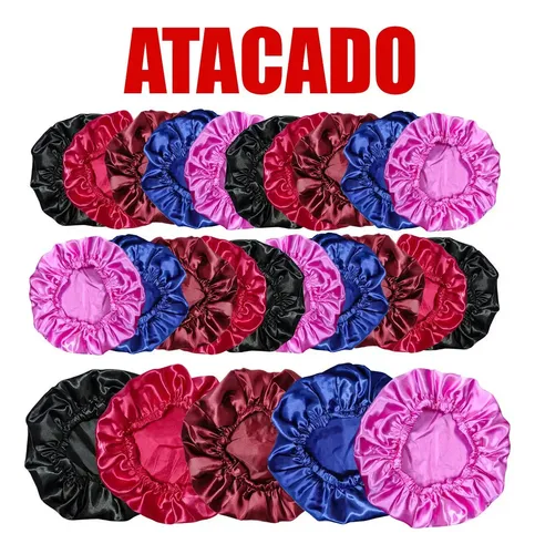 Kit 20 Toucas/toca De Cetim Seda Anti Frizz Atacado Sortidas