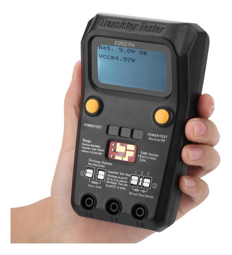 Componente De Comprobador Digital De Transistores Bside Esr0